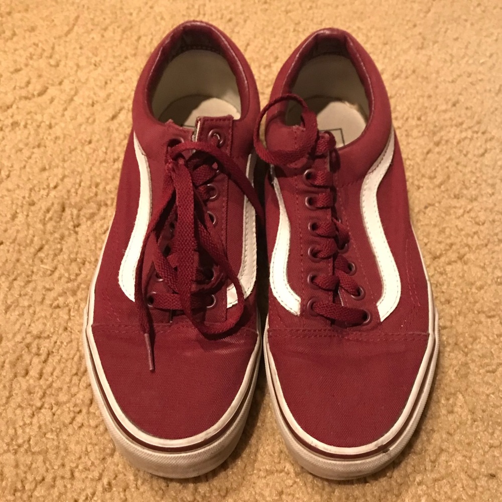 Maroon Old Skool Sk8 Vans